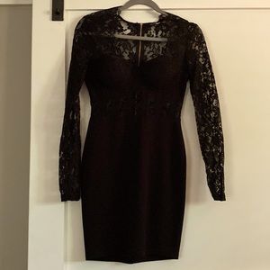 Black lace mini dress / Size S from Fashion Nova / worn once!